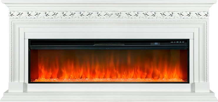 Каминокомплект Valletta 60 - Белый с очагом Vision 60 LED