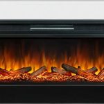 Каминокомплект Modern - Белый с черным с очагом Vision 60 LOG LED_, фото 1