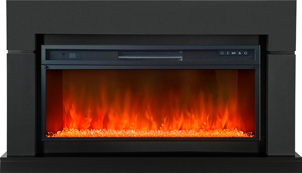 Каминокомплект Lindos - Серый графит (Ширина 1470мм) с очагом Vision 42 LED