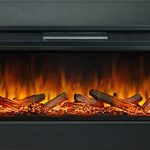 Каминокомплект Line 60 - Черный с очагом Vision 60 LOG LED, фото 1