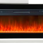 Каминокомплект Basel L - Белый с черным с очагом Vision 42 LED, фото 1