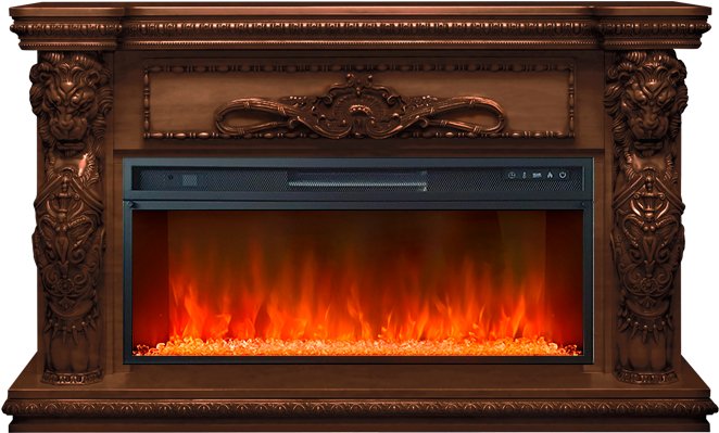 Каминокомплект Windsor 42 - Темный дуб с очагом Vision 42 LED