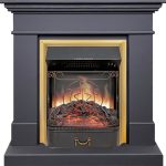 Каминокомплект California SFT (Разборный) - Серый графит с очагом Majestic FX Brass, фото 1