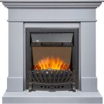 Каминокомплект California STD CRM (Разборный) - Санд смоук с очагом Aspen Black, фото 1