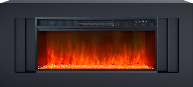Каминокомплект Line 42 - Серый графит с очагом Vision 42 LED