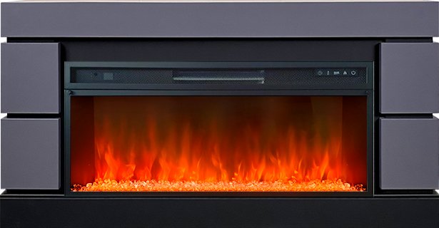 Каминокомплект Modern 42 (Разборный) - Серый графит с очагом Vision 42 LED