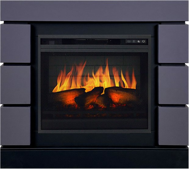 Каминокомплект Modern 23 (Разборный) - Серый графит с очагом Vision 23 EF LED 3D FX