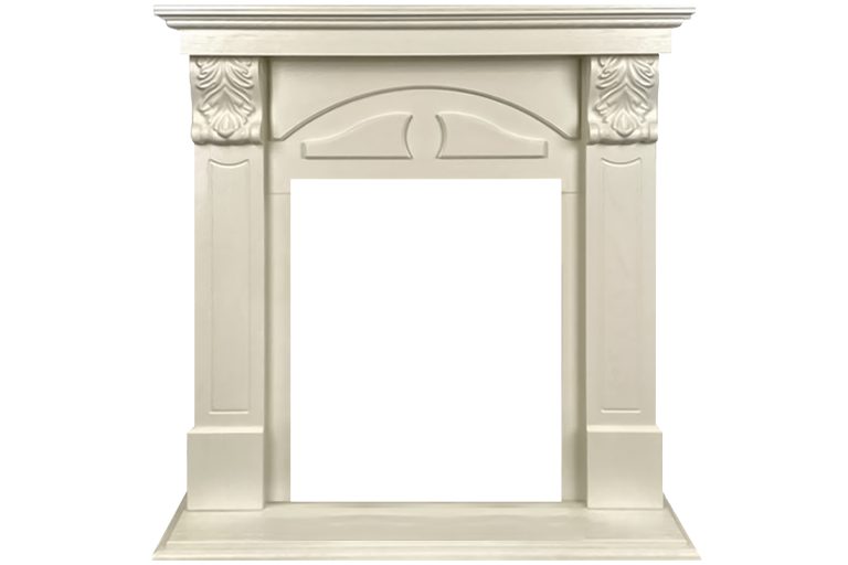 Портал Royal Flame Dublin (деревянный) RUSTIC (Разборный) - Слоновая кость