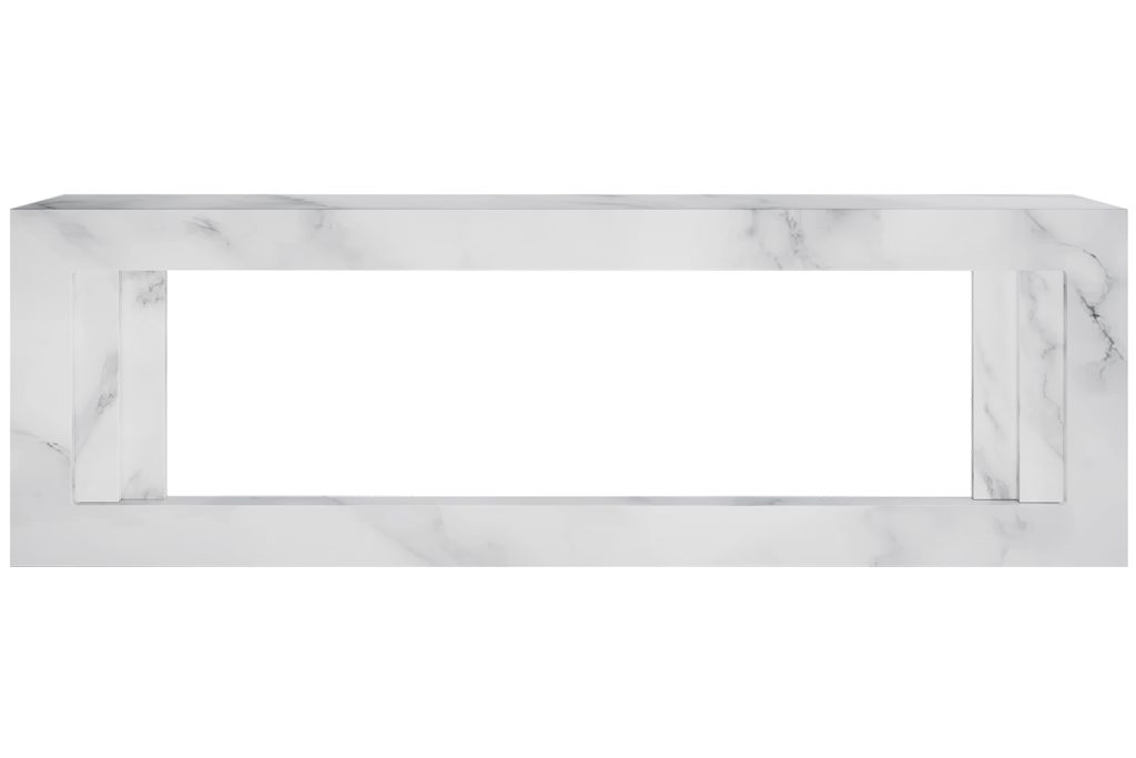 Портал Royal Flame Line 60 SFT White Marble (Разборный) - Белый мрамор