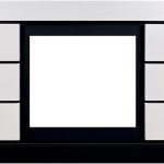 Каминокомплект Modern CRM (Разборный) - Белый с черным с очагом Vision 23 EF LED 3D FX, фото 2